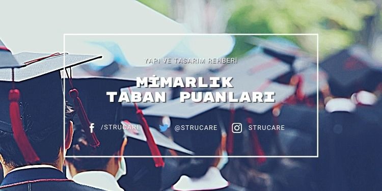 Mimarlık Taban Puanları Ve Başarı Sıralamaları | 2021 1 mimarlık fakülteleri